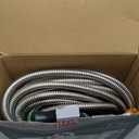 Unywarse Garden Hose 75ft, Stainless Steel Heavy Duty Water Hose with 10 Function Nozzle Flexible, Lightweight, No-Kink, Pet Proof, Puncture Proof Metal Hose for Yard, Outdoor