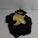 dressfan Black Bull Costume Animal Bull Onesie Pajamas Halloween Cosplay Costume L