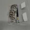 Grommet Tool Kit, Grommet Setting Tool and 100 Sets Eyelets with Storage Box, 1/2 Inch Inside Diameter (Silver)