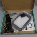 10X 30X Extra Large Magnifying Glass with Light and Clamp, Rectangle Hands Free Magnifier with 5 Color Modes, Adjustable LED Lighted Magnifying Desk Lamp for Reading Close Work Craft Painting (Black)