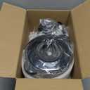 Ganiza Food Processor, 2-Speed Food Chopper Meat Grinder with 8 Cup Stainless Steel & 8 Cup Glass Bowls, Upgraded Button & Smart Overheat Protection Light - Includes Clean Brush, 2 Sets of Blades (Silver)