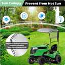 for John Deere LP68122 Riding Mower Sun Canopy fits JD 100, D100, E100, L100, LA100, S100, S200 Series Mowers, Replace for John Deere LP68122 LP51702 Lawn Tractor Sunshade