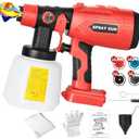 Picvelno Cordless HVLP Paint Sprayer for V20 Craftsman 20V Battery Tool,200W Brushless Handheld Electric Paint Spray Gun with 1000ML Container for DIY Small Projects:Fence,Cabinets,Chairs(No Battery)
