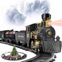 Gloween Train for Christmas Tree - Christmas Train Sets for Under The Tree, Electric Train Toy with Steam, Light & Sound, Great for 3 4 5 6 7 8+ Year Old Kids Toddler - MT241008