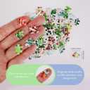 MISITU Small Jigsaw Puzzles for Adults Challenging Puzzle Small Puzzles Mini Jigsaw Puzzles 150 Pieces Micro Tiny Puzzle Christmas Jigsaw Puzzle Santa Claus Travel Puzzles 6 x 4 inch 4 Packs