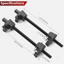 ATPEAM Macpherson Strut Spring Compressor 2pc Heavy Duty Coil Spring Compressor Strut Remover Installer Tool, 7/8in Socket 1/2in Drive