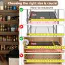 5 Pack 33x16in Wire Shelf Cover for Pantry, Closet, Kitchen – Waterproof PVC Wood-Look Wire Rack Covers for Shelves, Multiple No-Tool Installation, 33x16x2in