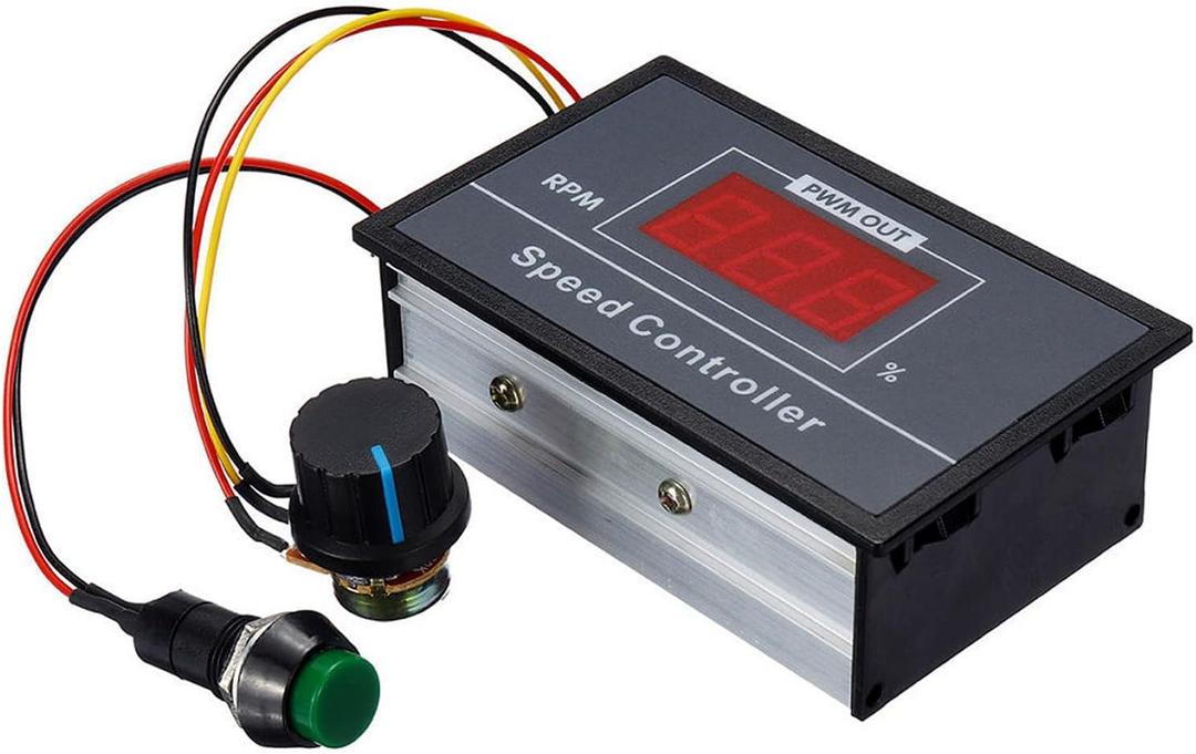 PMW 6-60V 12V 24V 36V 48V 30A PWM DC Motor Speed Controller , Speed Adjustable Stepless Governor,Regulator Variable Speed Switch ,Display LED Control Circuit Board Start Stop Switch