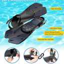 Ubekezele Snorkeling Gear for Adults Men Women,4 in 1 Snorkel Set with Panoramic View Diving Mask Anti-Fog Anti-Leak,Dry Top Snorkel,Fins and Travel Bag for Swimming,Snorkeling and Travel Diving - Adult Size