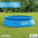INTEX 28011E Solar Pool Cover: For 10ft Round Easy Set and Metal Frame Pools Insulates Pool Water Reduces Water Evaporation Keeps Debris Out Reduces Chemical Consumption