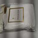 Charleston Estate Modern Farmhouse Floral Matelasse Decorative Pillowcase with Scalloped Edges, 100% Cotton Breathable Bedding, Standard Sham (20" x 26"), White Floral