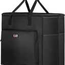 BUBM Desktop Computer Carrying Case, Padded Nylon Carry Tote Bag for Transporting Computer Tower PC Chassis, Keyboard, Cable and Mouse