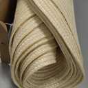 FunWheat Round Braided Placemats Set of 8 Place Mats for Dining Table Woven Washable Non-Slip Table Mats 15 Inch(Ivory,8pcs)