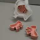 6 Pack Pink Bow Shaped Ceramic Bowls Cute Small Pinch Bowls for Dipping Sauces and Spices, Coquette Adorable Ring Trinket Holder for Jewelry, Decorative Appetizer Serving Dishes for Party