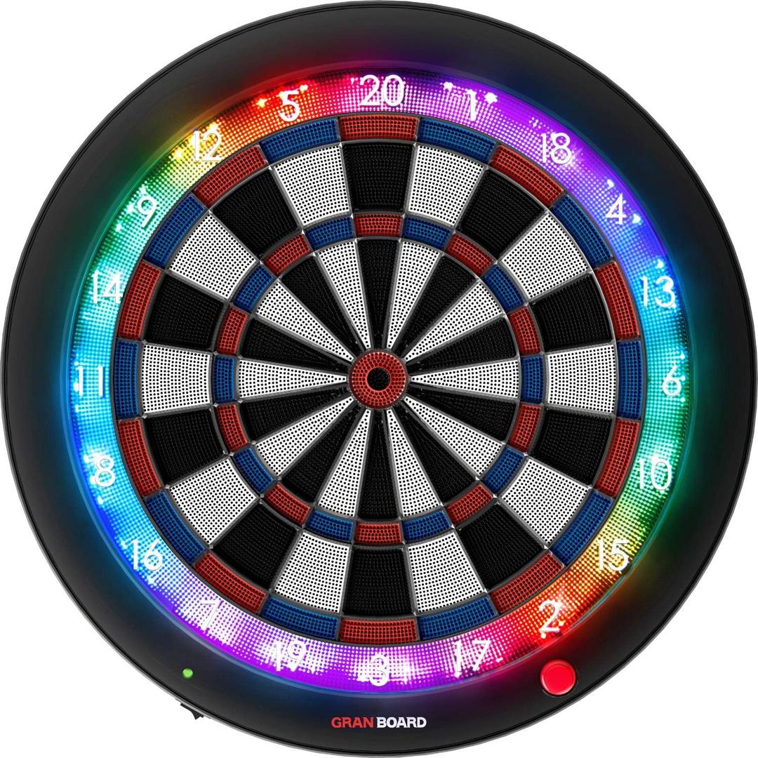 GRAN BOARD 3s LED Bluetooth Dartboard, Blue, with Special Bracket