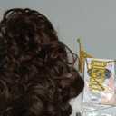 70s Disco Wigs for Men - Brown Curly 80s Mullet Wig for Halloween Costume Party Male Afro Funny Wigs with Glasses Necklace and Mustache (Brown)