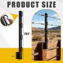 12 Pack 23.5" Fence Post Extender for Outdoor