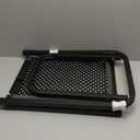 Over The Door Ironing Board 13x36 inches with Iron Holder and Pocket Storage Bag, Hanging Iron Board for Home Laundry Room, Black