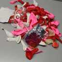 Bonropin 156pcs Valentines Day Balloon Arch Garland Kit with Pink White Red Confetti Heart Balloons Love Foil Balloons Explosion Star Balloons Rose Petals for Anniversary Wedding Romantic Decorations