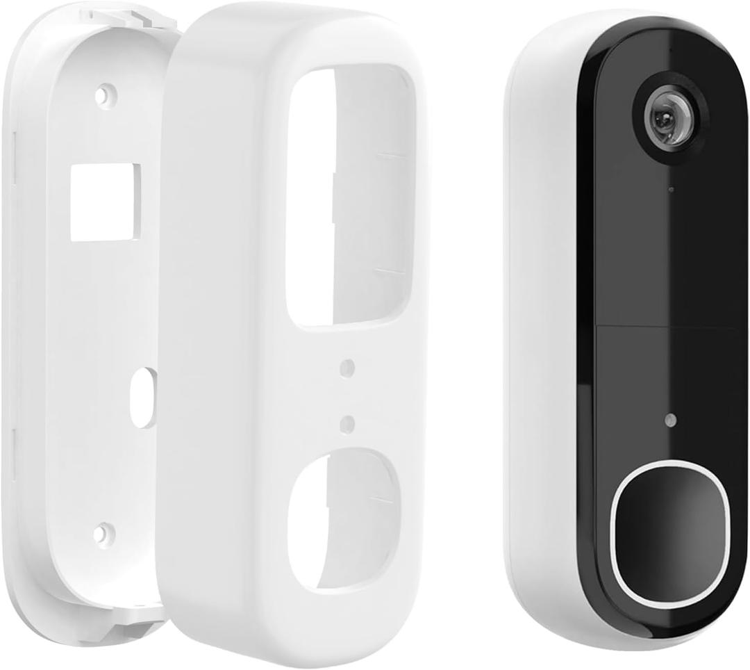 Anti-Theft Doorbell Bracket for Arlo Video Doorbell 2K (2nd Gen), Easy No-Drill Mounting Bracket, Weatherproof Protection for Arlo Doorbell Camera, Ideal for Homes, Apartments, Rentals