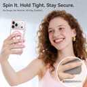 Summer Series 360 Spin Stand for iPhone 17 Pro Case (Compatible with MagSafe) [Military Drop Protection] Magnetic Clear Shockproof Protective for 17 Pro Phone Case 6.3'', Pink