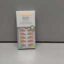 BTArtbox French Tip Press On Nails - White Press On Nails Almond, Short Fake Nails with Nail Glue, Fit Perfectly & Natural Reusable Stick on Nails in 16 Sizes, Mermaid