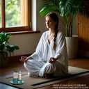 4 - in - 1 Ceramic Incense Burner: Holds Incense Sticks, Palo Santo Sage. Features Ash Catcher Tray. Also a Candle Holder. Handmade, Ideal for Meditation Yoga, Easy to Clean