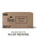Peet's Coffee, Dark Roast Keurig K-Cup Pods, 100% Arabica Coffee - French Roast 54 Count (1 Box of 54 K-Cup Pods) (EXP 05/01/27)