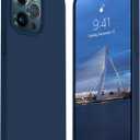 JELE Compatible with iPhone 13 Pro Case, Shockproof iPhone 13 Pro Silicone Case with [Military Drop Protection], [Soft Anti-Scratch Microfiber Lining],Dust-Risistant Phone Cover, Navy Blue