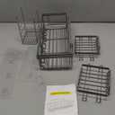 EUDELE 5-Pack Rustproof Stainless Steel Shower Caddy – No Drill Adhesive Bathroom Organizer with Large Capacity, Spacious Shower Shelves for Inside Shower, Kitchen & Home Decor Storage-XL Size