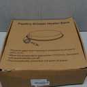 2Pack Chicken Water Heater for WinterHeated Poultry Waterer Base,with Thermostat and 9.8ft Power Cord, Dia.11in (Silver)