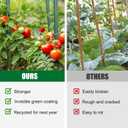 Garden Stakes 48 Inches Steel Plant Stakes Tomato Stakes 4ft Pack of 25