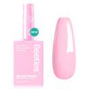 Beetles Pink Gel Nail Polish 15ml, Baby Pink Soak Off UV LED Gel Polish High Gloss for Manicure Art for Salon DIY Colorful Bottle Rosy Glow