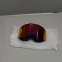 EXP VISION Ski/Snowboard Goggles Parent-child Snow Goggles Over Glasses for Men, Women Youth Kids (Adult Ski Goggles-burgundy)