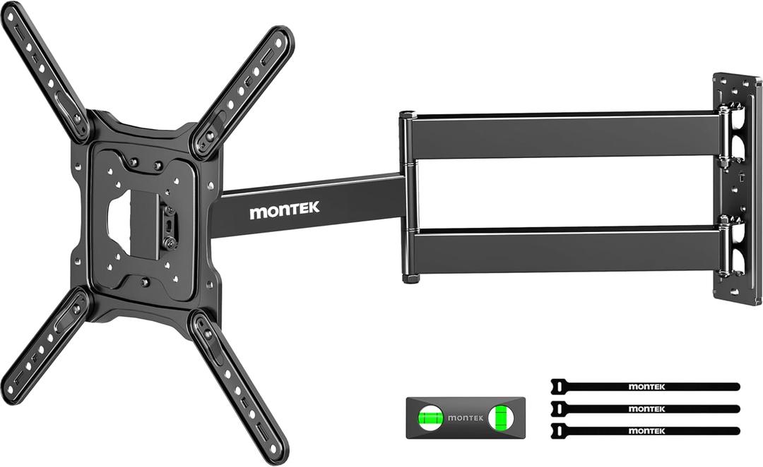 monTEK Long Arm TV Wall Mount for Most 23-65 Inch TVs, 29 Inch Long Extension TV Mount Swivel and Tilt, Full Motion Wall Mount Tv Bracket Fit Max VESA 400 x 400mm, Up to 77 lbs
