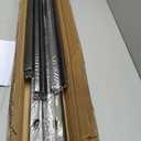 Porch and Deck Railing, 4ft x 36in H Railing with Screws, Black Textured Powder Coating Rail System for Outdoor Decks, Porches and Balconies, Terraces, Gardens