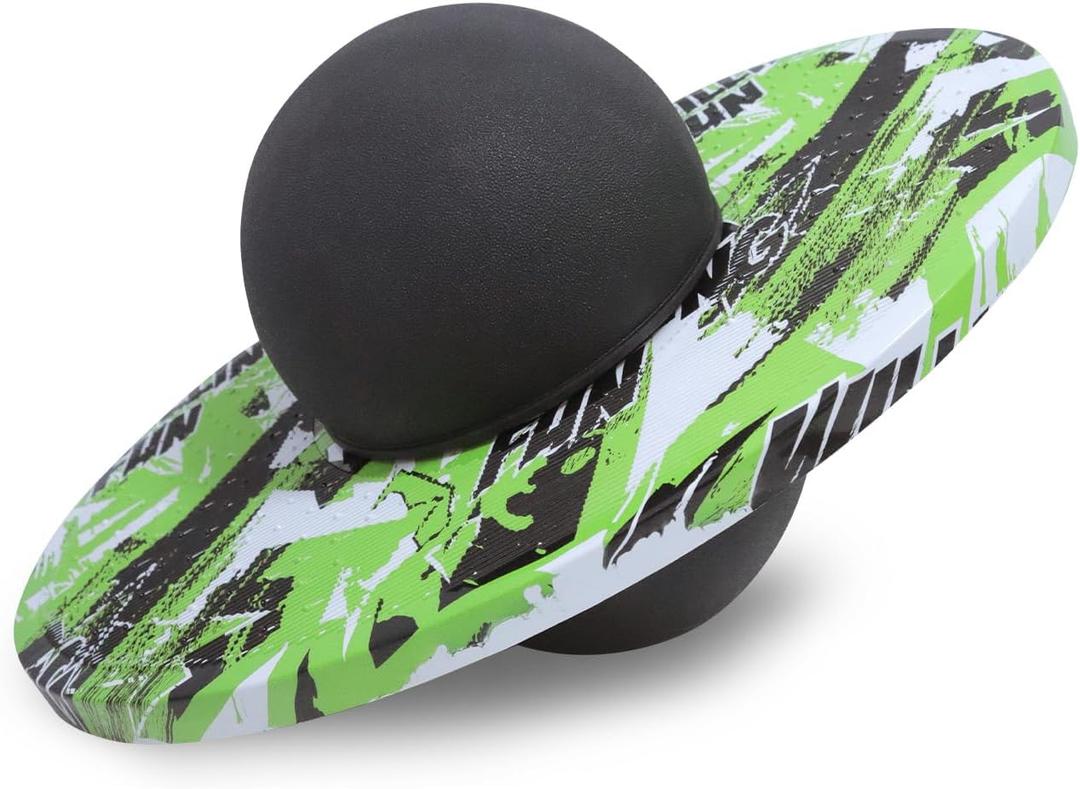 Pogo Ball for Kids, Pogo Stick Pogo Jumper for Boys and Girls, Up to 160 lbs, Gift for Kids, Toys for Boys and Girls, with Pump and Strong Grip Deck (Black)