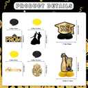 Prom Decorations 2026 - Prom 2026 Banner Hanging Swirls Centerpieces Balloons Prom Sign for Send Off Decor Graduation Party, Black Glitter