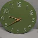Mosewa Modern Wall Clock Silent Non-Ticking 14" Battery Operated Simple