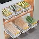 Pull-Out Double/Single Tier Dish Rack for Cupboard, Slide Out Dish Drying Rack for Kitchen Cabinets, Pull Out Drawer for Kitchen Under Sink Organizer (Double Tier Dish Rack)