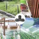 20 Pack Quick Connect 1/4" Drip Irrigation Tee Connectors,Tee Fitting for 1/4 Inch Irrigation Tubing,1/4 push to connect fittings for garden watering system