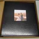 potricher Photo Album 4x6 1000 Photos Leather Cover Large Capacity Picture Albums with 1000 Horizontal and Vertical Pockets for Family Wedding Anniversary and Baby (Black)
