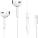 Cablex iPhone Earbuds, Wired Earphones with Lightning Connector[MFi Certified] (Built-in Microphone & Volume Control) Noise Canceling Isolating Headphones for iPhone 14/13/12/11/X/XR/XS/8/7-1Pack