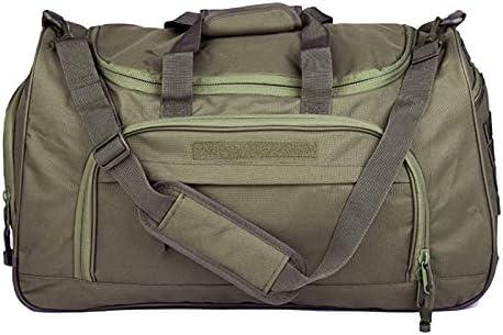 Greencity Gym Bag Travel Duffel Bag Sports Tote Tactical Army Weekender Work Out Bags for Women & Men Lightweight Waterproof Shoe Pocket, 21.2 Inch