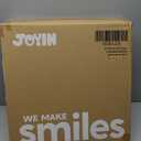 JOYIN 24'' Pre-Lit Christmas Wreath with Warm Lights, Large Lighted Christmas Wreaths for Front Door, Windows, Living Room, Xmas Indoor & Outdoor Holiday Decorations, Battery Operated