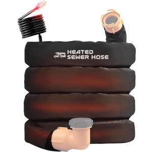 Heated 20FT RV Heated Sewer Hose Cover Avoid Freezing at -20F RV Heated Waste/Sewer Discharge Hose Rv Sewer Hose Storage Bag Packaging JUST COVER