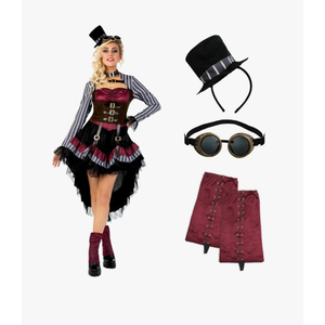 Morph, Steampunk Halloween Costumes, Victorian Steampunk Costumes for Women, Steampunk Costume Women Size M