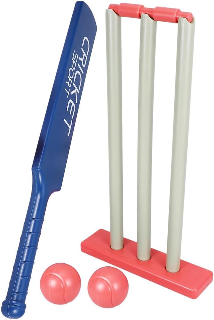 Kids Set with Bat 2 Balls and Base for Outdoor Sports Fun Hand-Eye Coordination and Parent-Child .71X9.84X2.63 Inch
