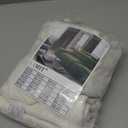 LAMIT Natural Ivory Linen Semi Sheer Curtains 84 inch Length, Cream Light Filtering Soft Thick Neutral Living Room Drapes with Bronze Grommet for Bedroom/Farmhouse, 2 Panels, 52 x 84 Inch