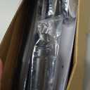 Ausemku Shower Curtain Rod 32-80 Inch Adjustable - 1 Inch Diameter Heavy Duty No drill Spring Tension Shower Rod, Non-Slip Rustproof Telescopic Rod for Bathroom, Black